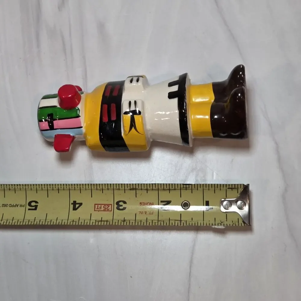 Vintage Hopi Kachina Doll Salt Pepper Shakers Japan Southwestern Ceramic Pair
